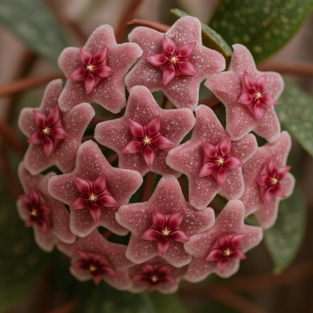Pubicalyx Silver Splash (speckled) - Live Hoya 4" Trellis