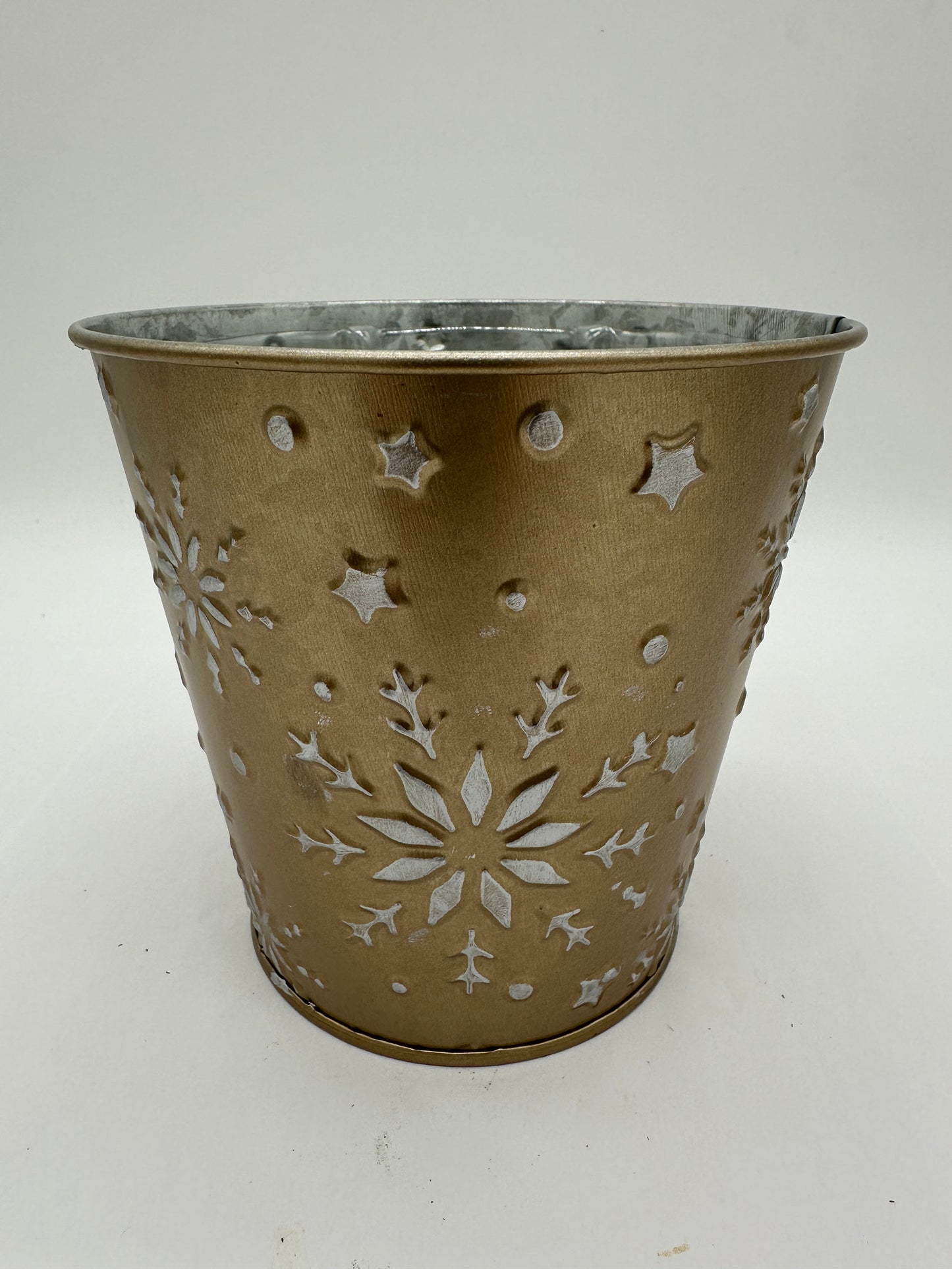 Christmas Tin - Plant Bucket
